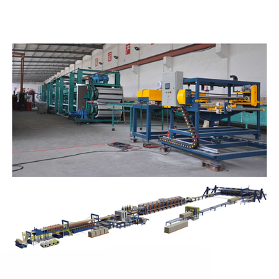 สายการผลิตแผงแซนวิช PU 120kW ไม่ต่อเนื่อง